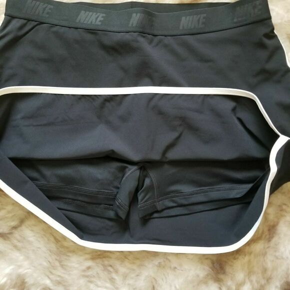 NIKE 831307 010 Flex Women's Sz Large 14.5" Golf Skirt/Skort Black $80+ - Picture 6 of 9